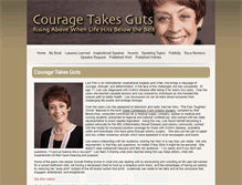 Tablet Screenshot of couragetakesguts.com